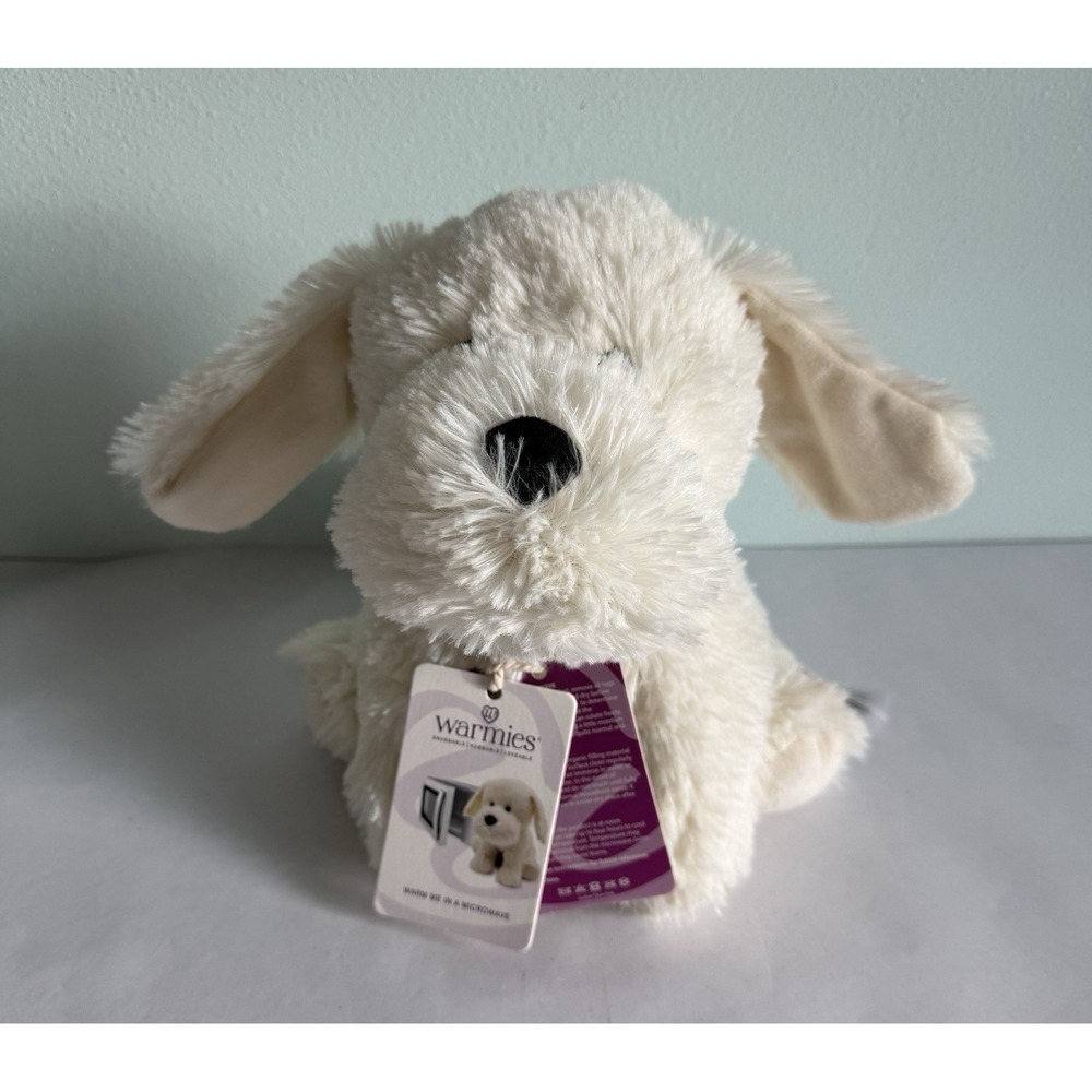 Warmies Yellow Lab Heatable Plush Lavender Scented Stuffed Animal Dog NWT